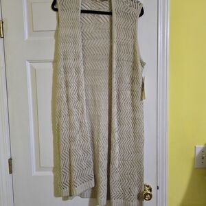 Cyrus Cream Open-Front Cardigan